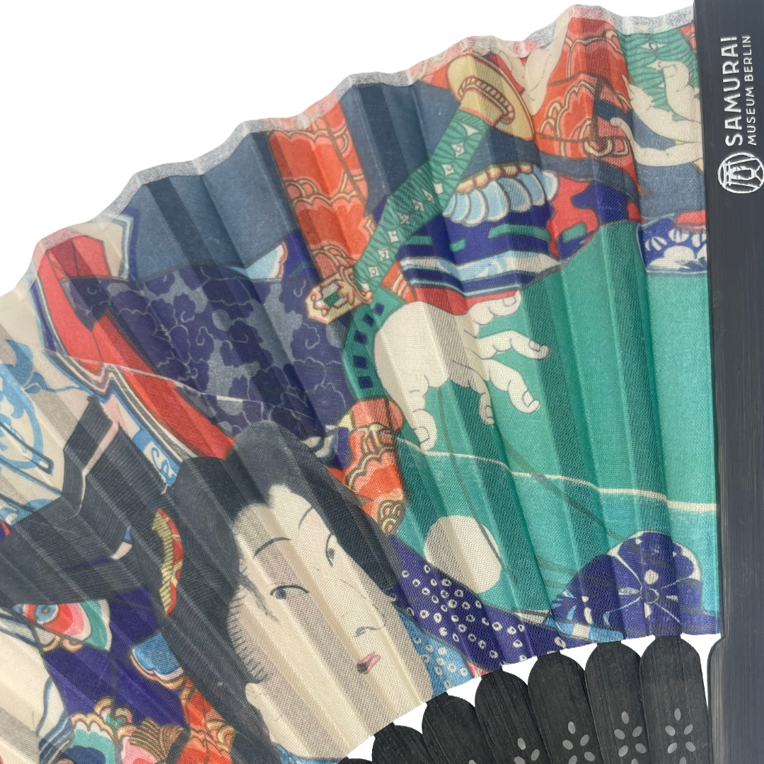 Samurai Fächer Schwarz