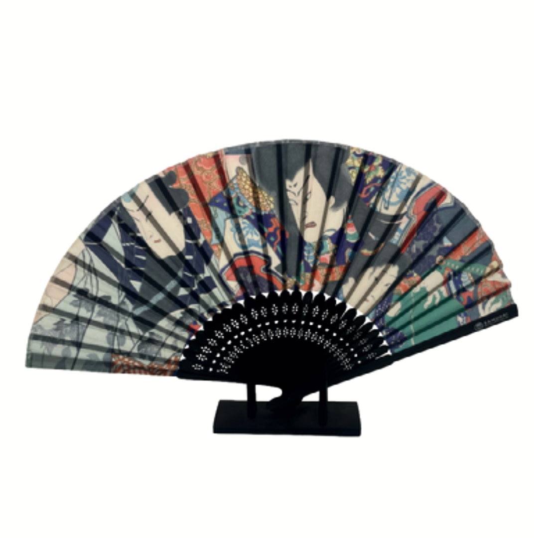 Samurai Fächer Schwarz