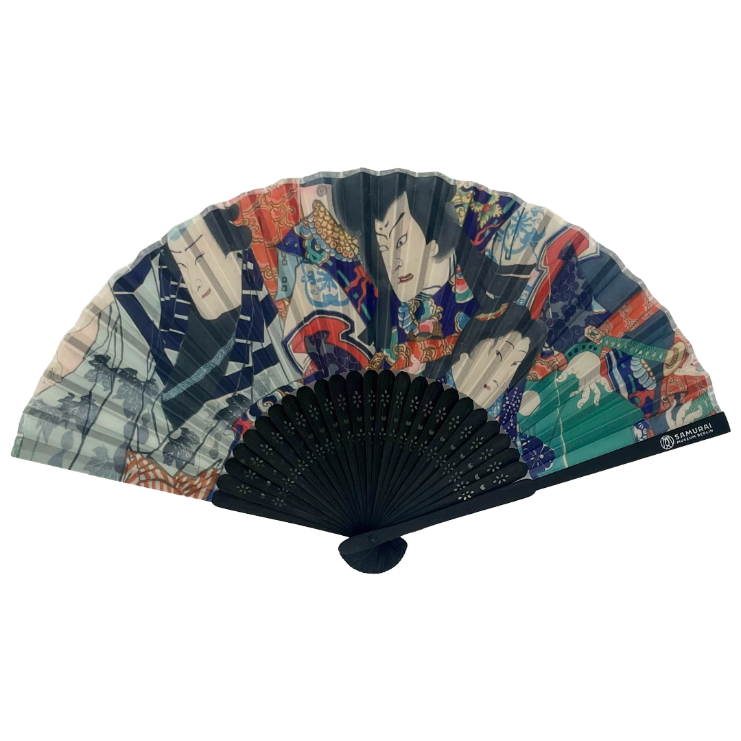 Samurai Fächer Schwarz