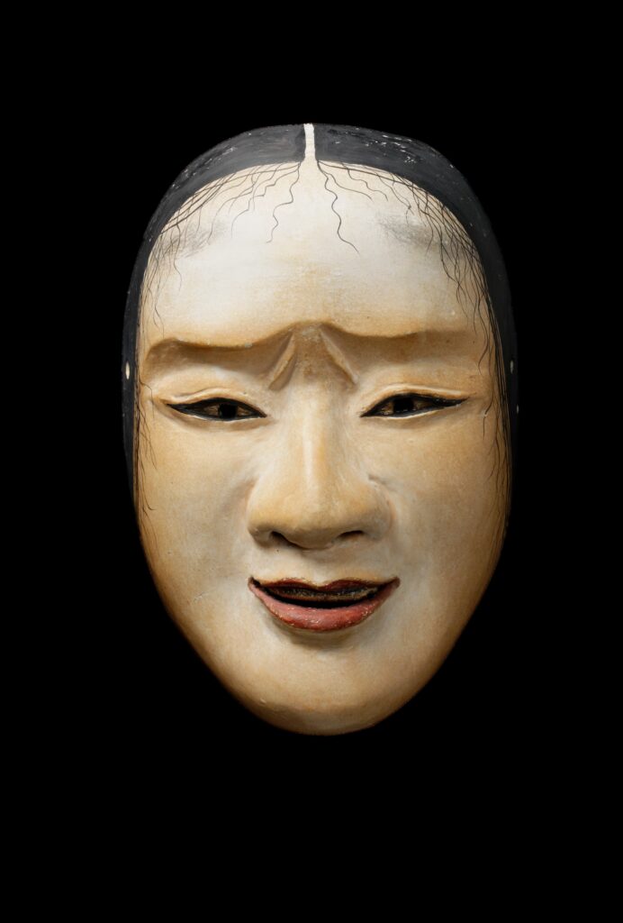 Kamakura period, Noh theatre, Noh, Nogaku, Muromachi, Ashikaga Yoshimitsu, Zeami Motokiyo, Onnamen, Masugami, female mask