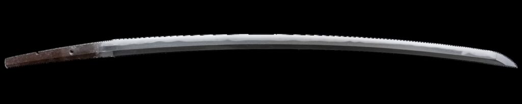 Katana, dem Schmied Kageyasu aus der Ko-Bizen-Schule zugeschrieben, aus der frühen Kamakura-Zeit (13. Jahrhundert). Bizen-Tradition (Bizen-den). Sammlung des Samurai Museum Berlin.