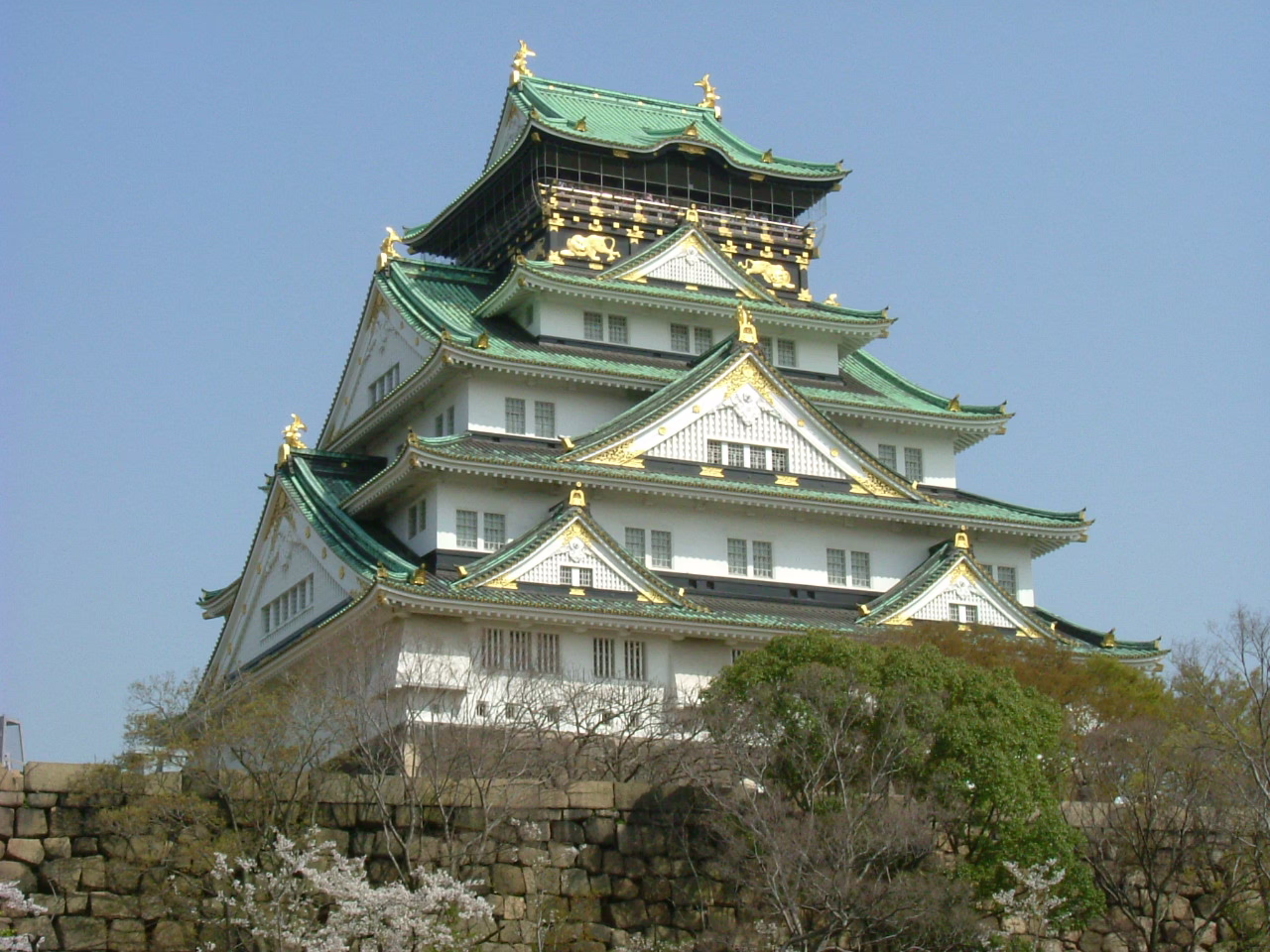 Osaka Castle in Osaka, Japan