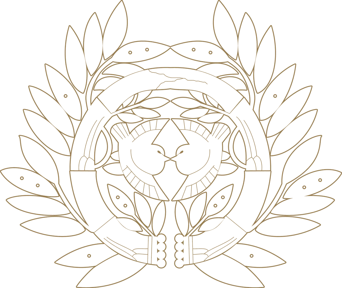 Crest (mon) of the Date: take ni suzume — sparrows in bamboo, in gold